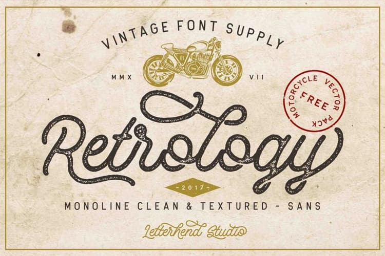 Retrology Script Font