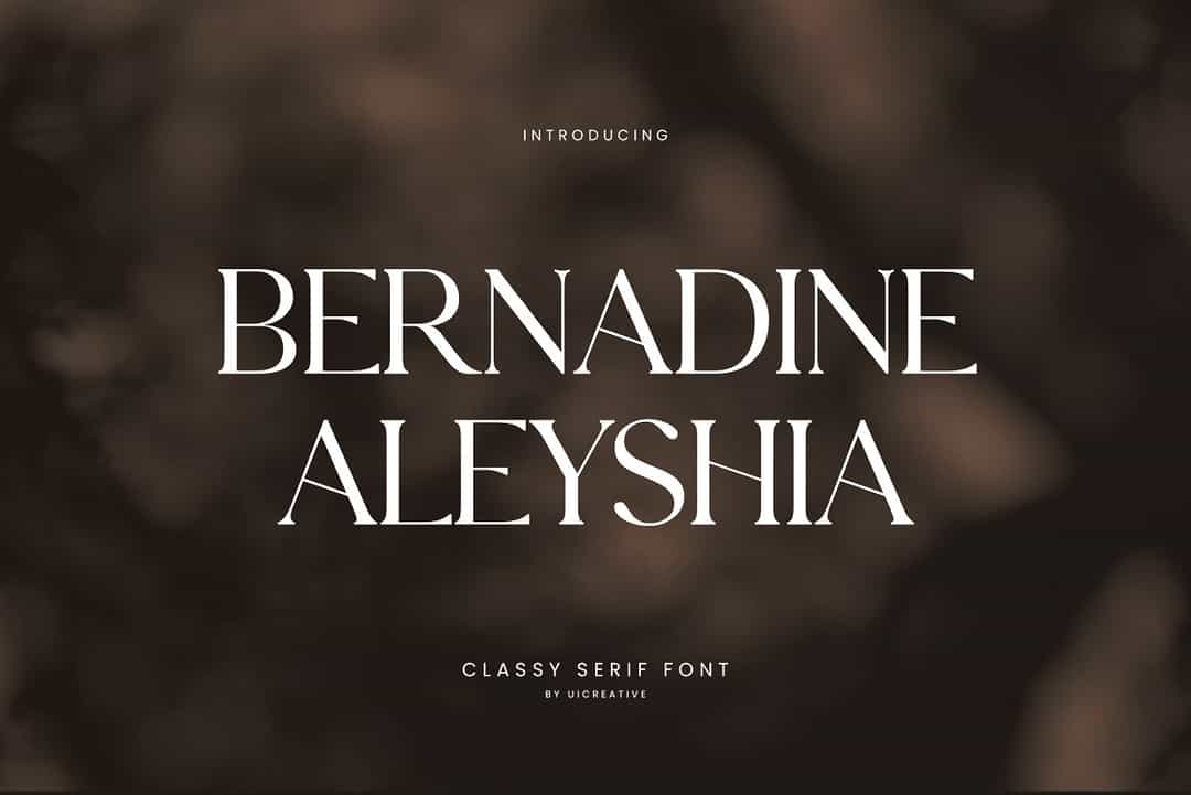 Bernadine Aleyshia Font Image 1