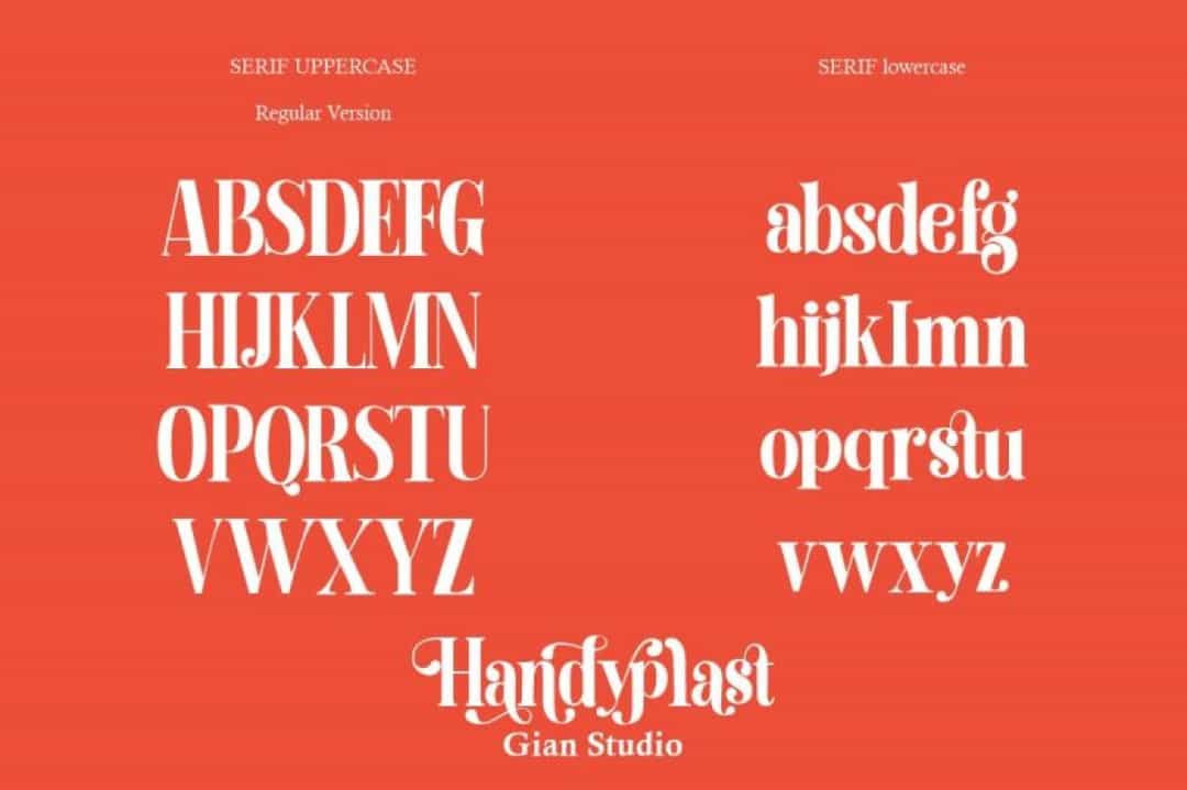 Handyplast Font Image 3