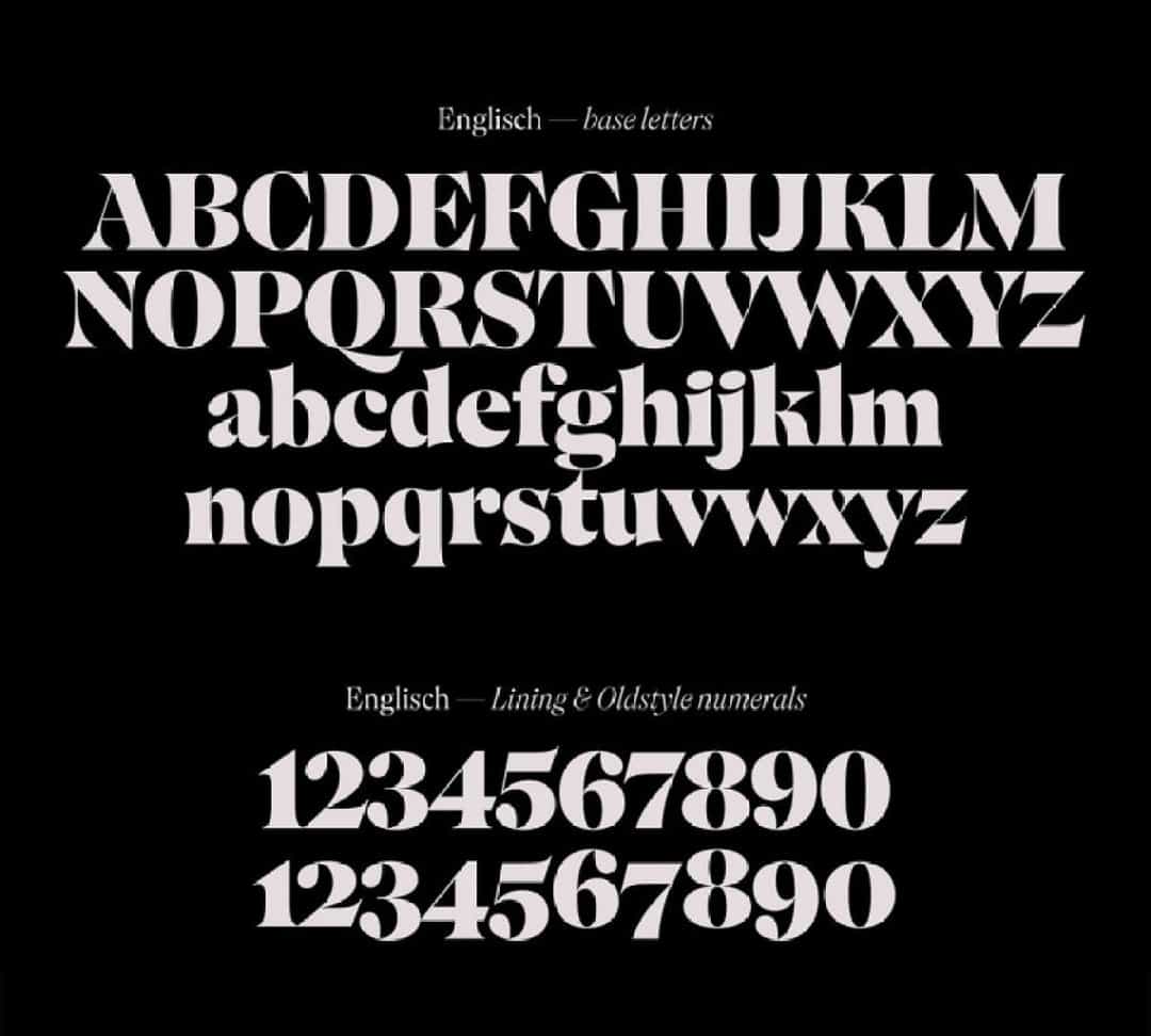 Englisch Font Image 2