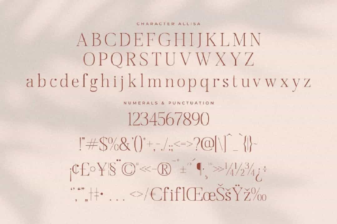 Allisa Font Image 3