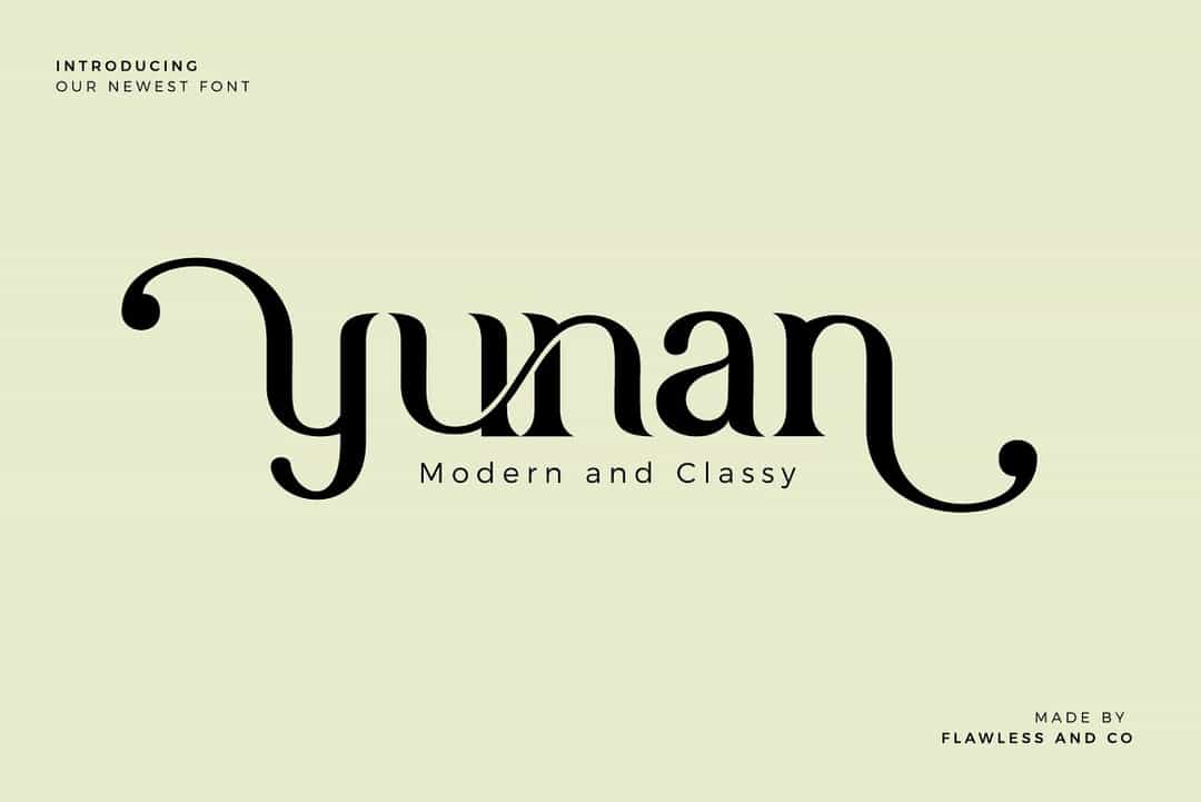 Yunan Font Image 1
