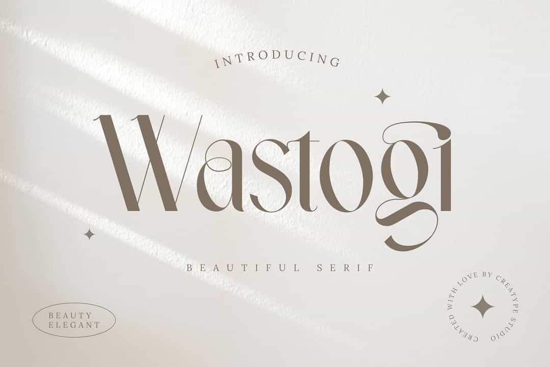 Wastogi Font Image 1