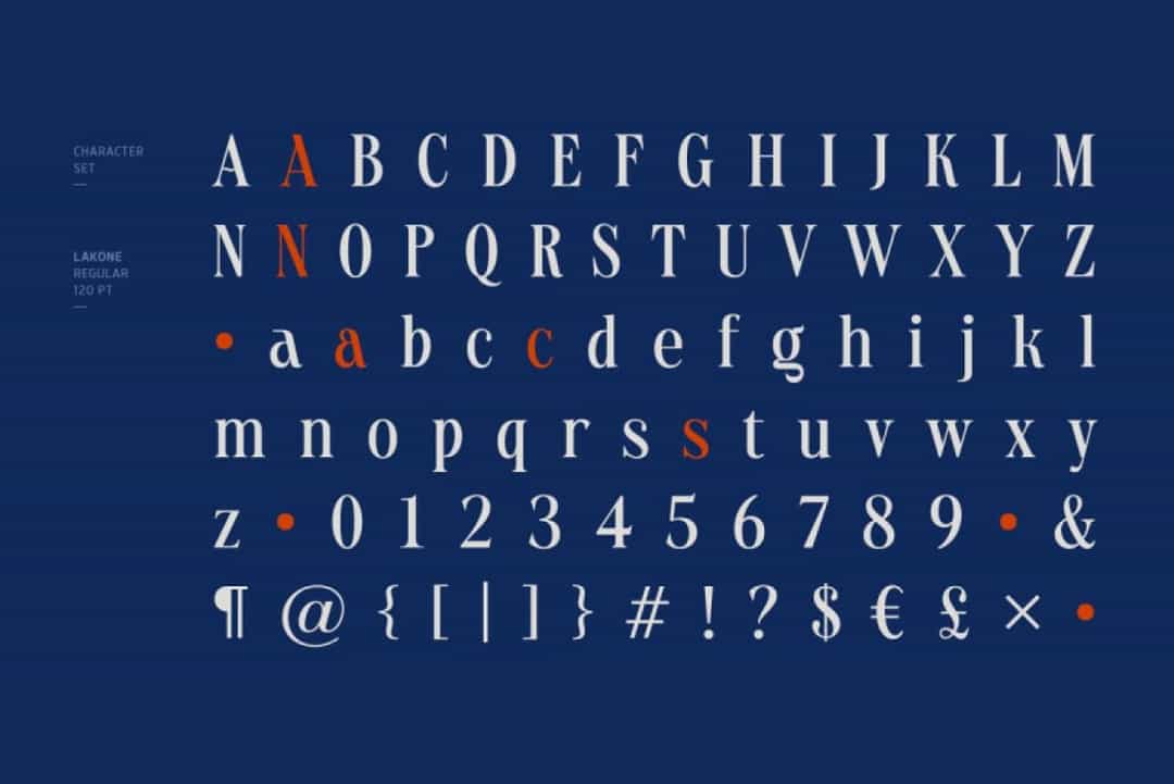 Lakone Font Image 3