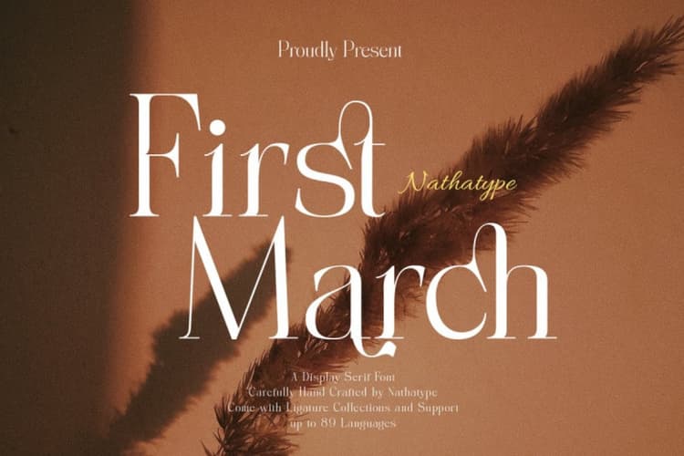 First March Font