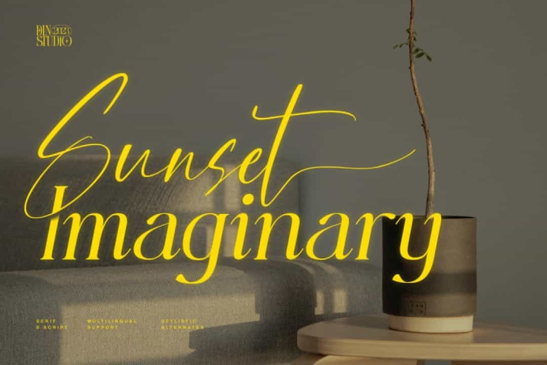 Sunset Imaginary Font Image 1