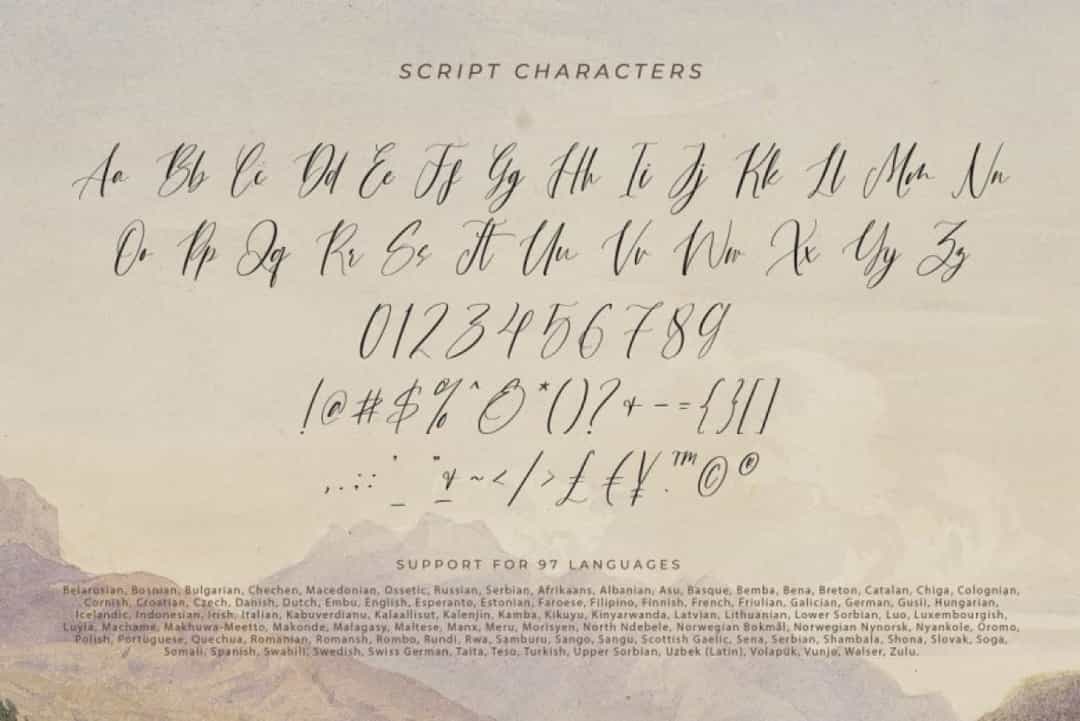 Sunset Imaginary Font Image 3