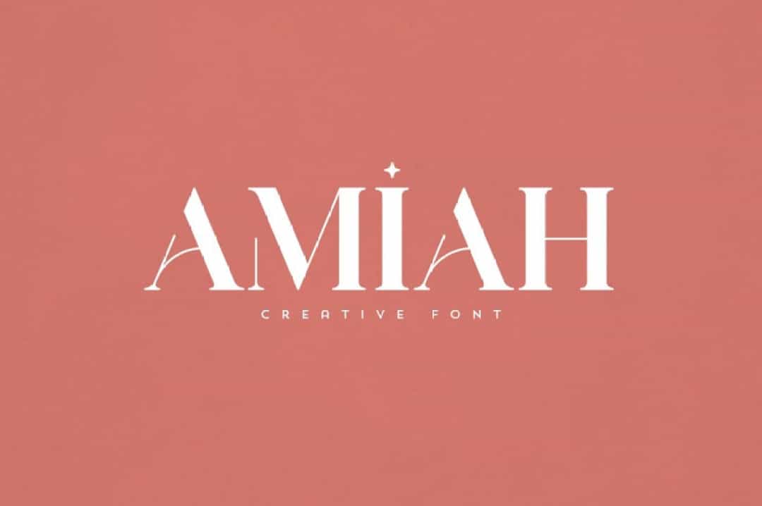 Amiah Font Image 1