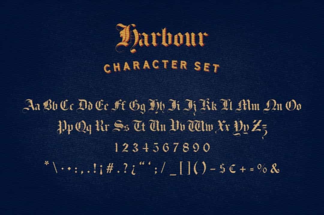 Harbour Typeface Image 3