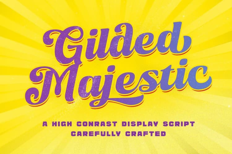 Gilded Majestic Font