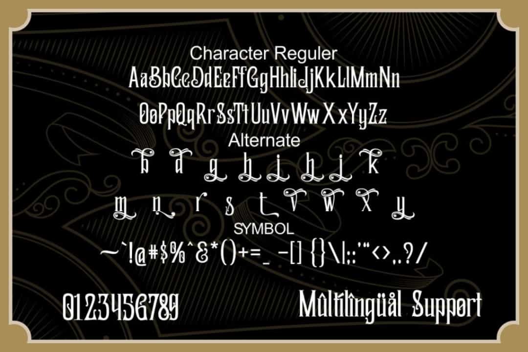 East Bouvent Font Image 3