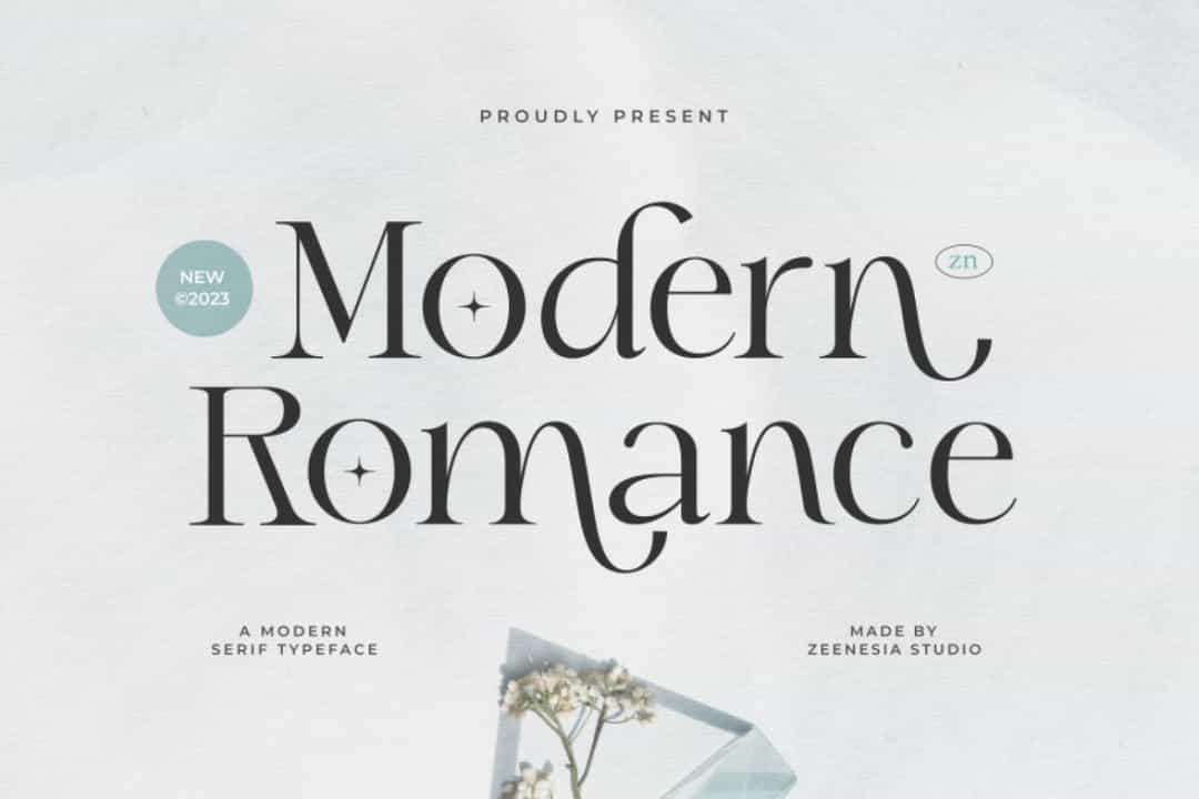 Modern Romance Font Image 1