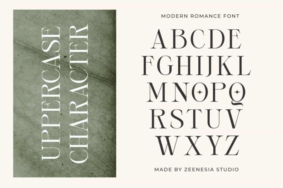 Modern Romance Font Image 2