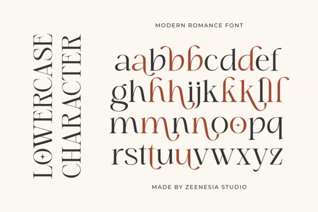 Modern Romance Font Image 3