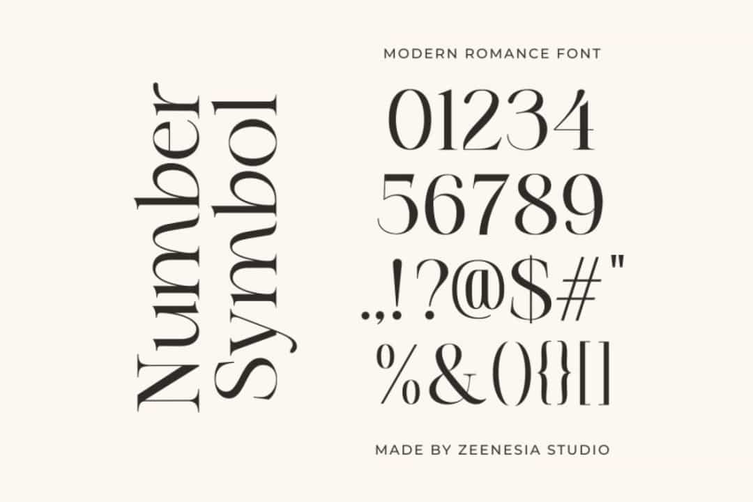Modern Romance Font Image 4