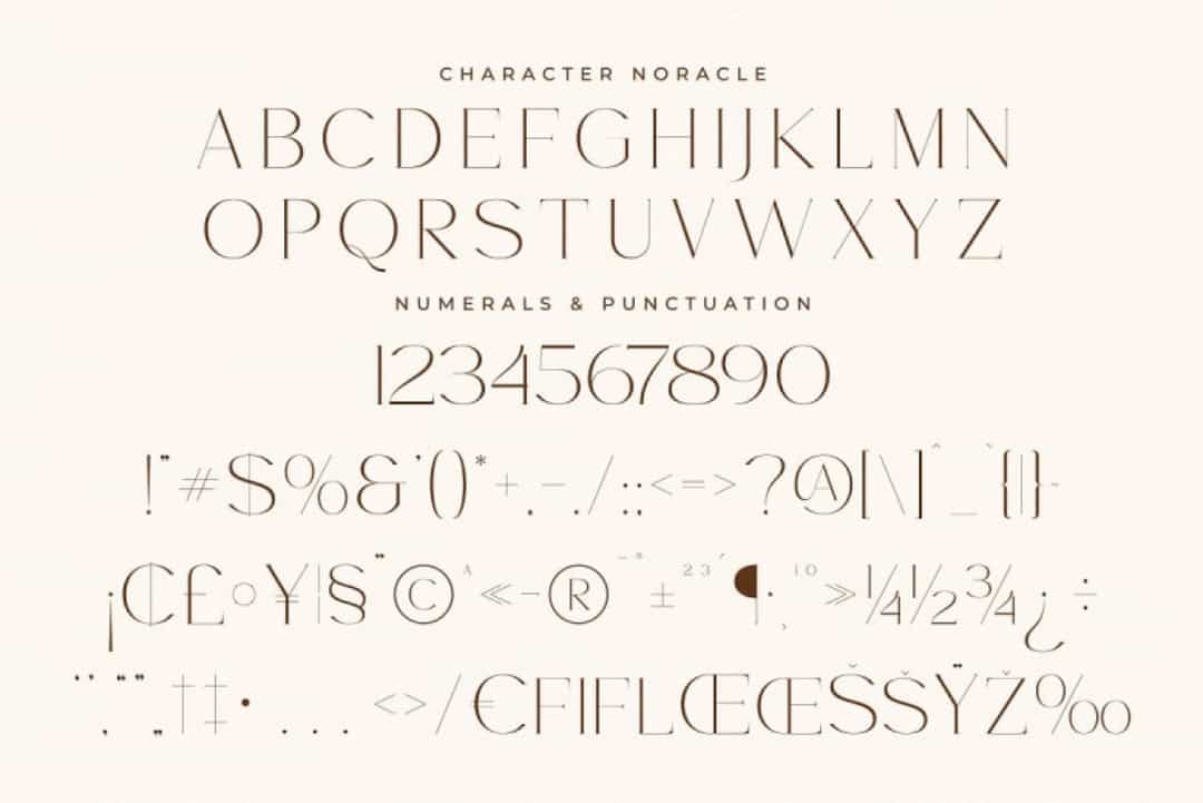Noracle Font Image 3