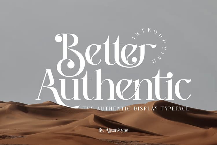 Better Authentic Font