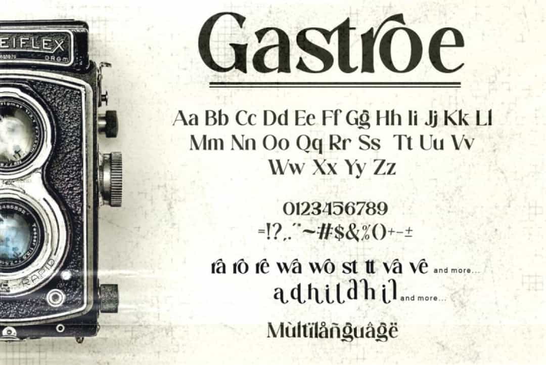 Gastroe Font Image 3