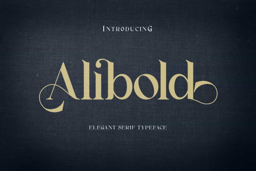 Alibold Font Image 1