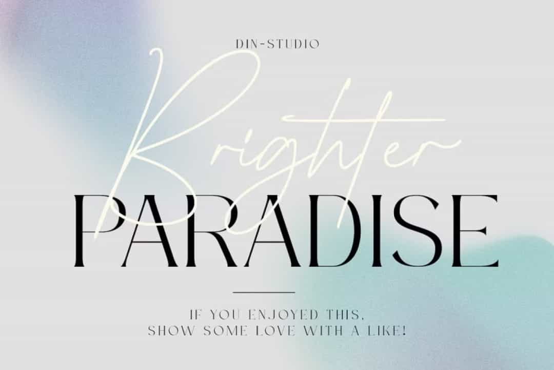 Brighter Paradise Font Image 1