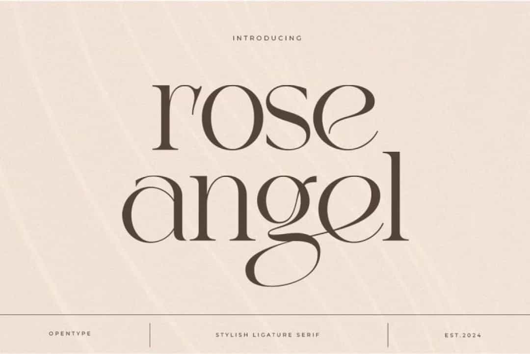 Rose Angel Font Image 1