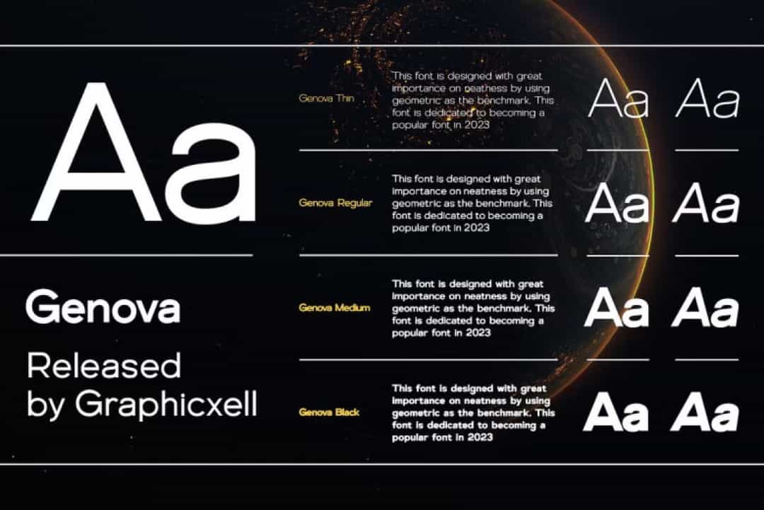 Genova Font Image 2