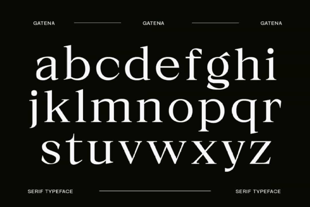 Gatena Font Image 3