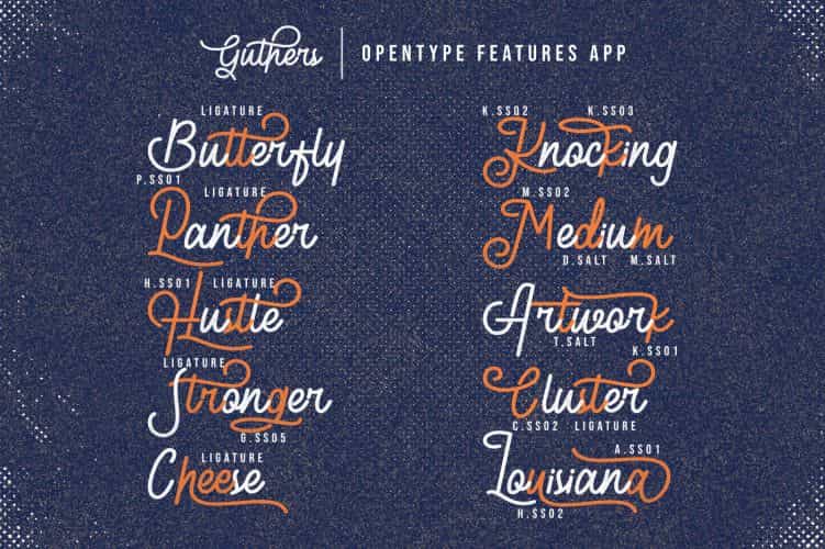 Guthers Monoline Script Font Image 3