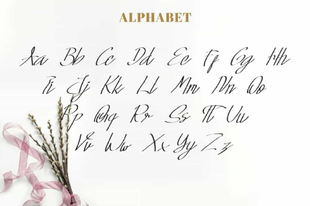 Long Knive Calligraphy Font Image 3