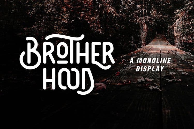 Brotherhood Display Font