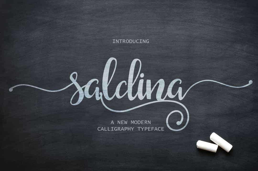 Saldina Font Free Image 4