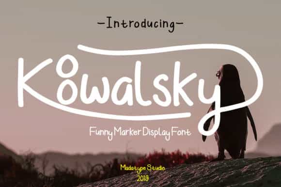 Koowalsky Handwritten Font Image 1
