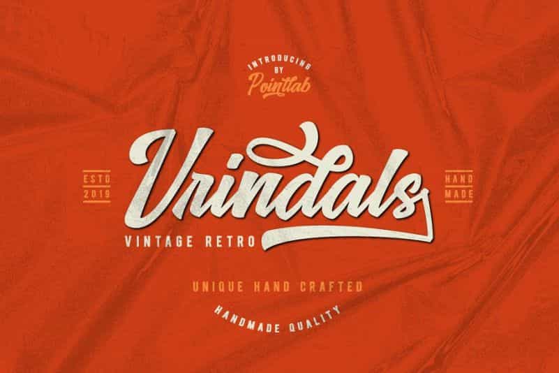 Vrindals Script Font Image 1