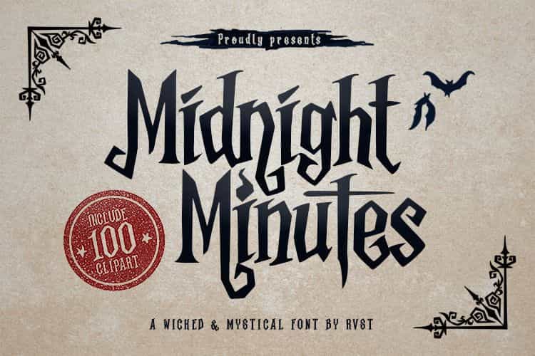 Midnight Minutes Font Image 1