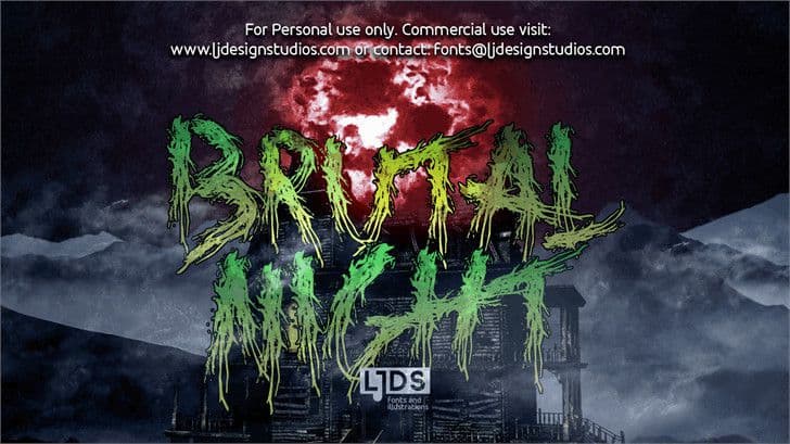 Brutal Night Font