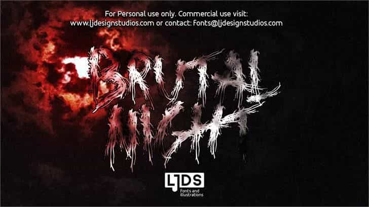Brutal Night Font Image 2