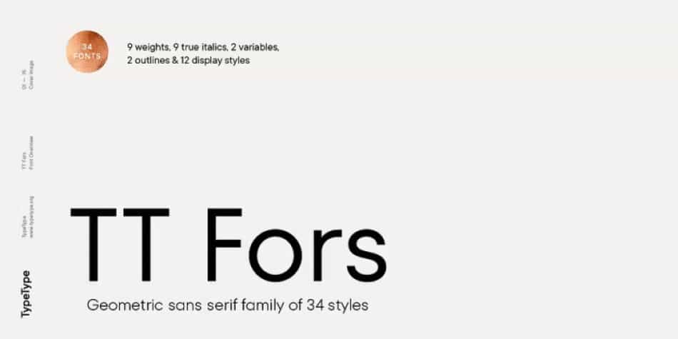 TT Fors Font Family Image 1