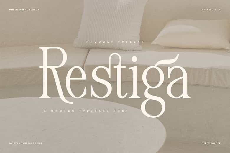 Restiga Font Image 1