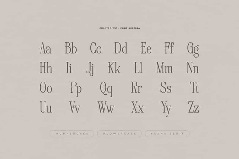 Restiga Font Image 2
