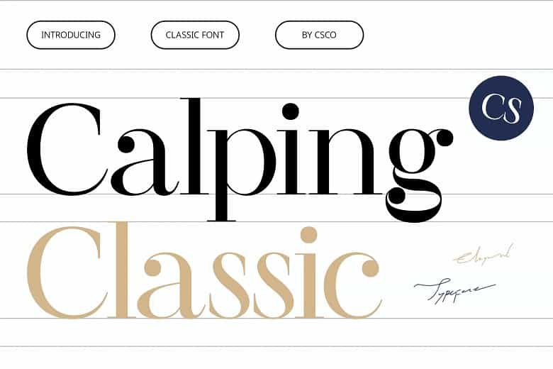 CS Calping Font Image 1