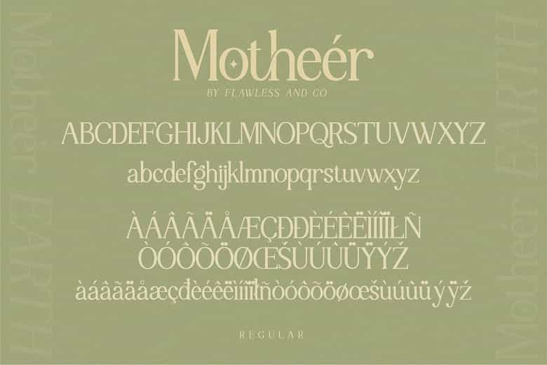 Motheér Font Image 3