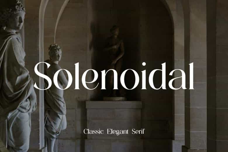 Solenoidal Font Image 1