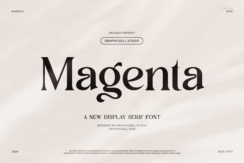 Magenta Font Image 1