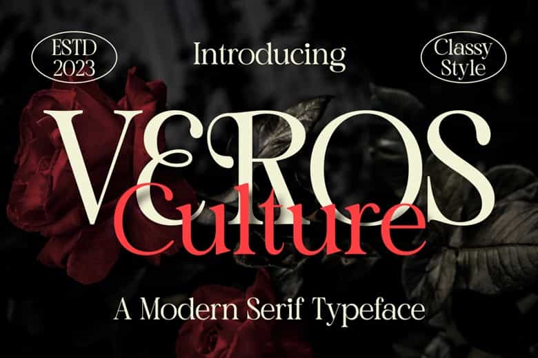 Veros Culture Font Image 1