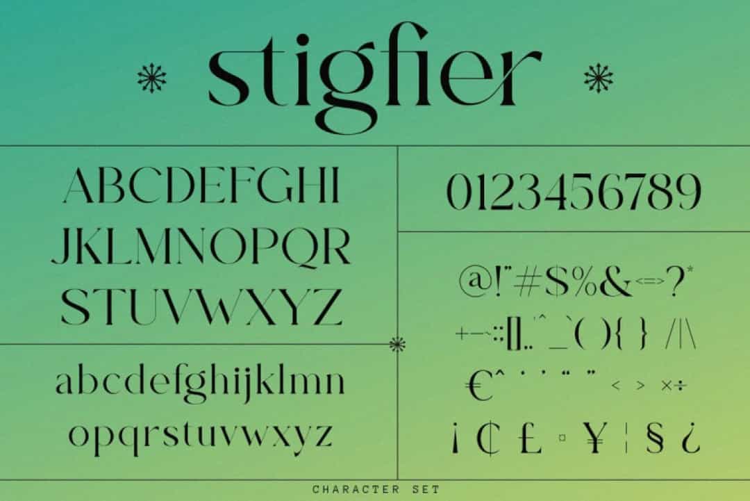 Stigfier Font Image 6