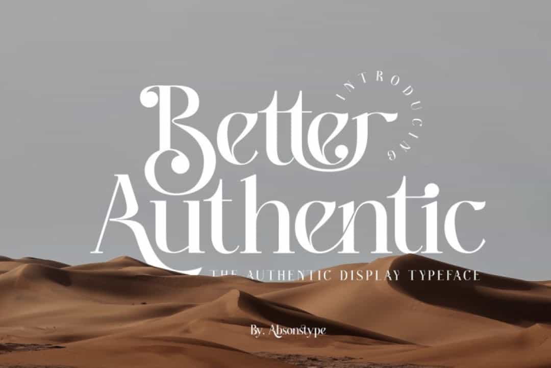 Better Authentic Font Image 5