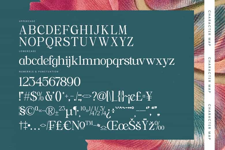 Realistic Nature Font Image 3