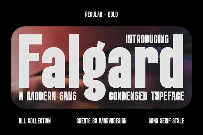 Falgard Font Image 1