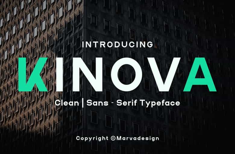 Kinova Font Image 1