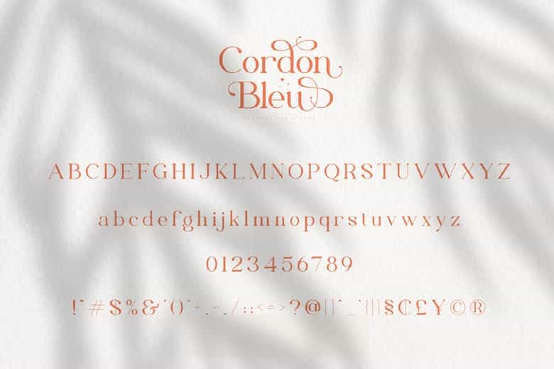 Cordon Bleu Font Image 3